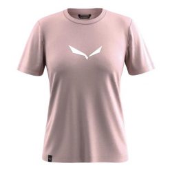 T-shirt damski Salewa Solid Dry. Niebieskie t-shirty damskie Salewa, l, bez wzorów, z bawełny, bez kołnierzyka. Za 184.50 zł.