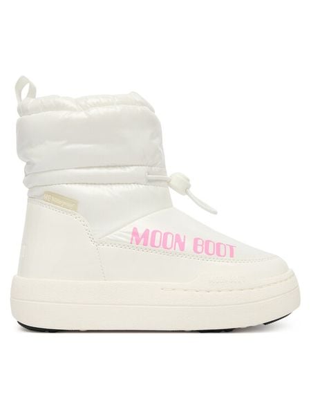 Moon Boot Śniegowce Mb Jr Park Tube Mid Glitter Wp 80D3440110 Biały. Białe kozaki dziewczęce Moon Boot, bez wzorów, z materiału, bez obcasa. Za 759.99 zł.