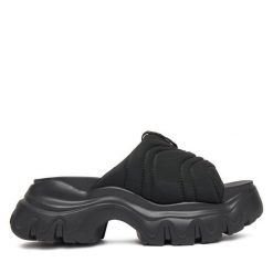 Klapki REPLAY. Czarne klapki damskie Replay, bez wzorów, bez obcasa. Za 399.99 zł.
