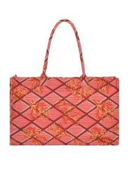 BLE Shopper bag w kolorze pomarańczowo-różowym - 58 x 32 cm rozmiar: onesize. Pomarańczowe shopper bag damskie BLE, bez wzorów, z materiału, na ramię, bez dodatków. Za 67.09 zł.