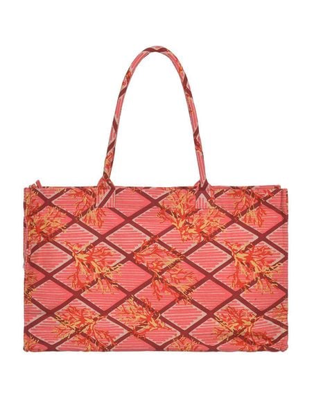 BLE Shopper bag w kolorze pomarańczowo-różowym - 58 x 32 cm rozmiar: onesize. Pomarańczowe shopper bag damskie BLE, bez wzorów, z materiału, na ramię, bez dodatków. Za 62.90 zł.