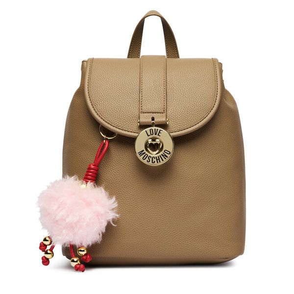 Plecak LOVE MOSCHINO. Brązowe plecaki damskie Love Moschino, bez wzorów. Za 1,099.00 zł.