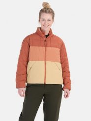 Marmot Kurtka puchowa "Ares" w kolorze czerwono-pomarańczowo-żółtym rozmiar: XL. Czerwone kurtki damskie Marmot, xl, bez wzorów, z puchu, bez kaptura. Za 408.49 zł.