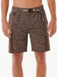 Rip Curl Szorty w kolorze brązowym rozmiar: L. Brązowe szorty męskie Rip Curl, z tkaniny, bez kołnierzyka. Za 151.95 zł.