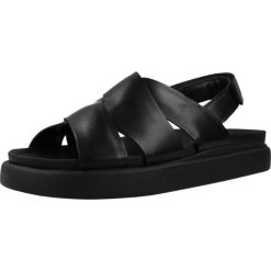 Sandały CLARKS ARISTELLA SUN Czarny. Czarne sandały damskie Clarks, bez wzorów, z materiału, bez obcasa. Za 264.99 zł.