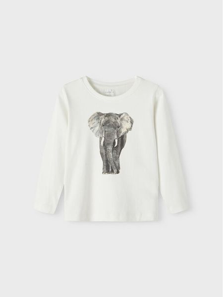 NAME IT Bluzka 13212860 Biały Regular Fit. Białe t-shirty chłopięce Name it, bez wzorów, z bawełny, bez ramiączek. Za 39.99 zł.