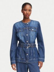 Guess Kurtka jeansowa W6YN04 D1342 Niebieski Regular Fit. Niebieskie kurtki damskie Guess, xs, z aplikacjami, z bawełny, bez kaptura. Za 694.99 zł.