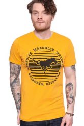WRANGLER T-SHIRT CIRCLE TEE GOLDEN ROD W7MFD3X1K 112131924. T-shirty męskie Wrangler, m, bez wzorów, bez kołnierzyka. Za 69.99 zł.