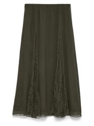 Vero Moda Spódnica w kolorze khaki rozmiar: S. Brązowe spódniczki damskie Vero Moda, s, bez wzorów, z koronki, midi. Za 154.95 zł.