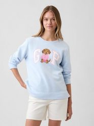 GAP Bluza w kolorze błękitnym rozmiar: M. Niebieskie bluzy bez kaptura damskie GAP, m, z materiału. Za 89.26 zł.