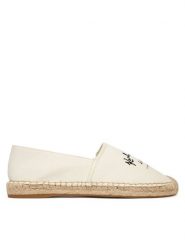 KARL LAGERFELD Espadryle KL80110A Écru. Espadryle damskie Karl Lagerfeld, bez wzorów, z materiału, bez obcasa. Za 659.99 zł.