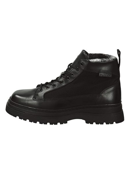 GANT Footwear Skórzane botki "Rockdor" w kolorze czarnym rozmiar: 42. Czarne buty zimowe męskie GANT Footwear, ze skóry, bez zapięcia. Za 499.95 zł.