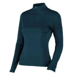 Jeździecka koszulka polo z długim rękawem Tattini Agatea. Niebieskie koszulki polo męskie TATTINI, na jesień, l, bez wzorów, z materiału, bez ramiączek. Za 318.50 zł.