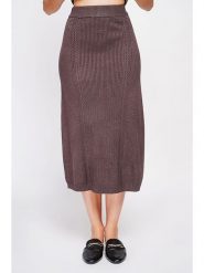 William de Faye Spódnica w kolorze brązowym rozmiar: 40. Brązowe spódniczki damskie William De Faye, bez wzorów, ze splotem, klasyczne, z podwyższonym stanem, midi, proste. Za 104.99 zł.