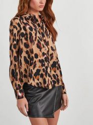 Milan Kiss Koszula w kolorze beżowym rozmiar: L. Brązowe koszule damskie Milan Kiss, l, bez wzorów, bez kołnierzyka, bez ramiączek. Za 174.02 zł.