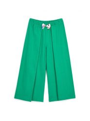 Original Marines Spodnie materiałowe DFP3210CF Zielony Wide Leg. Zielone spodnie dziewczęce Original Marines, z bawełny. Za 49.99 zł.
