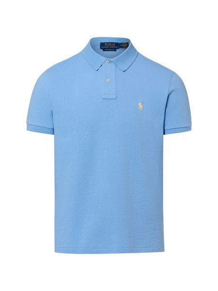 Polo Ralph Lauren koszulka polo Mężczyźni Bawełna niebieski, S. Niebieskie koszulki polo męskie Polo Ralph Lauren, m, bez wzorów, z bawełny, bez ramiączek. Za 479.95 zł.
