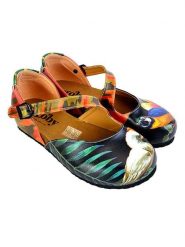 Goby Skórzane baleriny ze wzorem rozmiar: 40. Baleriny damskie Goby, bez wzorów, bez obcasa. Za 195.99 zł.