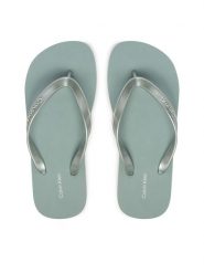 Calvin Klein Japonki Arwa HW0HW02956 Zielony. Zielone klapki damskie CALVIN KLEIN, bez wzorów, z syntetyku, bez obcasa. Za 149.99 zł.