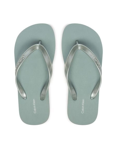 Calvin Klein Japonki Arwa HW0HW02956 Zielony. Zielone klapki damskie CALVIN KLEIN, bez wzorów, z syntetyku, bez obcasa. Za 96.99 zł.