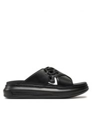 KARL LAGERFELD Klapki KL62504 Czarny. Czarne klapki damskie Karl Lagerfeld, bez wzorów, ze skóry, bez obcasa. Za 449.99 zł.