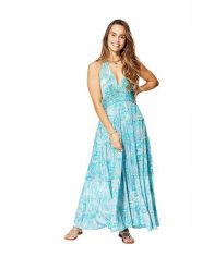 Aller Simplement Sukienka w kolorze błękitnym rozmiar: 34-40. Niebieskie sukienki damskie Aller Simplement, na co dzień, bez wzorów, klasyczne, bez kołnierzyka, bez ramiączek, maxi, proste. Za 56.99 zł.