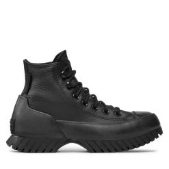 Botki Converse. Czarne botki damskie Converse, retro, bez obcasa, na płaskiej podeszwie, bez zapięcia. Za 559.99 zł.