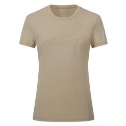 Damska koszulka do jazdy konnej Euro-Star Amalia. Czarne t-shirty damskie EURO-STAR, xl, bez wzorów, z materiału, bez kołnierzyka. Za 272.50 zł.