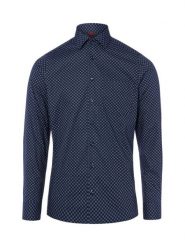Finshley & Harding koszula biznesowa - Easy Care Mężczyźni Slim Fit Bawełna niebieski, 44. Niebieskie koszule męskie Finshley & Harding, m, bez wzorów, z bawełny, bez kołnierzyka, bez ramiączek. Za 119.95 zł.
