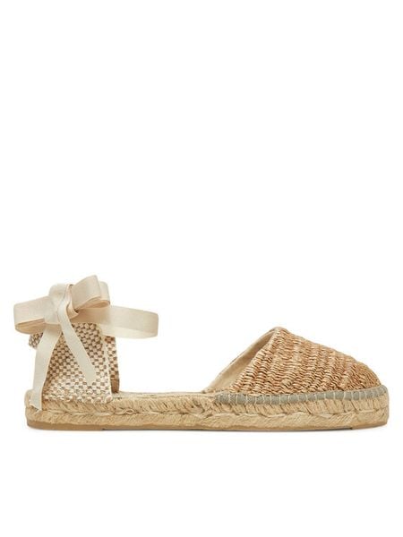 Manebi Espadryle H 1.5 P0 Beżowy. Brązowe espadryle damskie Manebi, bez wzorów, ze skóry, bez obcasa. Za 459.99 zł.