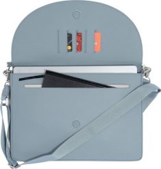 Torba na laptopa Stackers Slim 38 x 26,5cm niebieska. Niebieskie torby na laptopa damskie Stackers, bez wzorów. Za 319.00 zł.