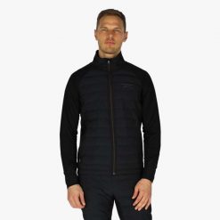 Kurtka do narciarstwa biegowego Męska Swedemount Nordic Hybrid Oddychająca. Czarne kurtki męskie SWEDEMOUNT, m, bez wzorów, z tkaniny, bez kaptura, na fitness i siłownię. Za 399.99 zł.