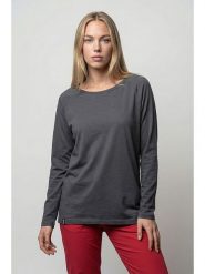 Alife and kickin Koszulka "Gaia" w kolorze antracytowym rozmiar: XL. Czarne bluzki damskie Alife and Kickin, xl, bez wzorów, z bawełny, bez kołnierzyka, bez ramiączek. Za 60.99 zł.