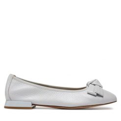 Baleriny Caprice. Niebieskie baleriny damskie Caprice, bez wzorów, bez obcasa. Za 249.99 zł.