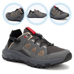 Buty męskie KADVA Chorro. Szare buty trekkingowe męskie KADVA, bez zapięcia, trekkingowe. Za 169.99 zł.