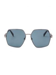 Marc Jacobs Damskie okulary przeciwsłoneczne w kolorze srebrno-niebieskim rozmiar: 59. Niebieskie okulary przeciwsłoneczne damskie MARC JACOBS. Za 281.10 zł.