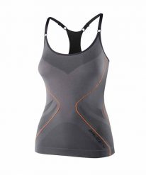 Koszulka damska na ramiączkach Brubeck FITNESS. Szare bielizna termoaktywna damska Brubeck, m, bez wzorów, z materiału. Za 59.99 zł.