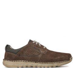 Półbuty Josef Seibel. Szare półbuty męskie Josef Seibel, bez zapięcia. Za 399.99 zł.