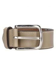 HIDE & STITCHES Skórzany pasek "Frisco" w kolorze beżowym rozmiar: onesize. Brązowe paski męskie HIDE & STITCHES, bez wzorów, z materiału. Za 43.99 zł.