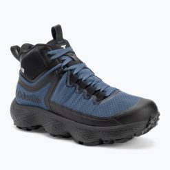 Buty turystyczne męskie Columbia Escape Thrive Titanum Mid Outdry. Niebieskie buty trekkingowe męskie Columbia, bez zapięcia, trekkingowe. Za 569.99 zł.