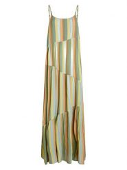 O'Neill Sukienka "Devyn" w kolorze khaki rozmiar: S. Brązowe sukienki damskie O'neill, s, bez wzorów, z wiskozy, bez kołnierzyka, bez ramiączek, maxi. Za 219.08 zł.