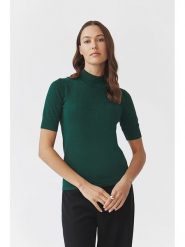 TATUUM Sweter w kolorze ciemnozielonym rozmiar: M. Zielone golfy damskie Tatuum, m, bez wzorów, bez ramiączek. Za 127.95 zł.