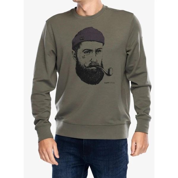Bluza bez kaptura męska Super.natural Sn Sailor Crew. Zielone bluzy bez kaptura męskie Super.natural, m. Za 377.99 zł.