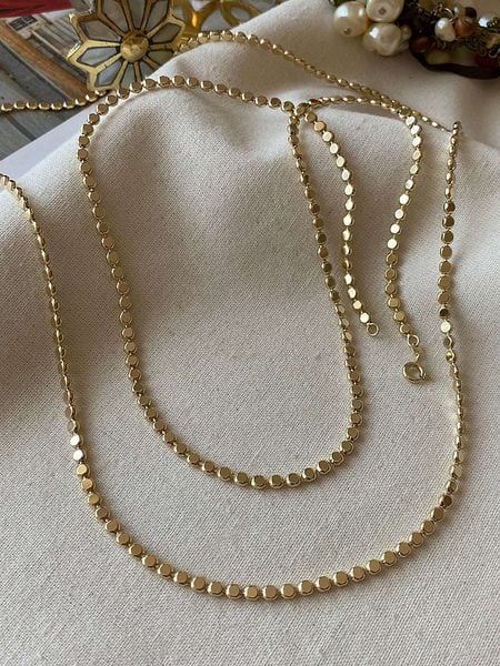 Luseera Pozłacany naszyjnik - dł. 45 cm rozmiar: onesize. Żółte naszyjniki damskie Luseera, pozłacane. Za 65.99 zł.