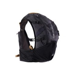 Plecak do biegania ULTRA TRAIL 15 L czarno-brązowy. Czarne plecaki damskie KALENJI, bez wzorów, z elastanu. Za 199.99 zł.