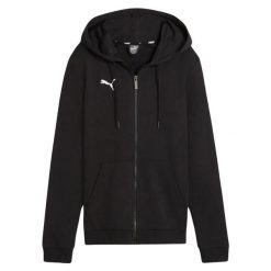 Bluza Rozpinana Damska Team Goal Casuals. Czarne bluzy z kapturem damskie Puma, l, z bawełny. Za 172.20 zł.