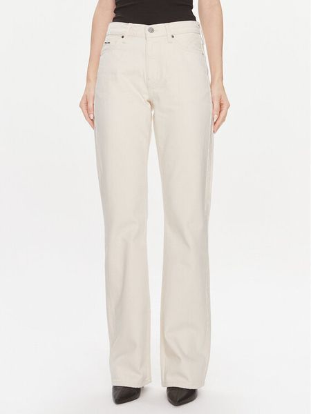 Calvin Klein Jeansy Mid Rise Relax Bootcut Ecru K20K206308 Biały Slim Fit. Białe jeansy damskie CALVIN KLEIN. Za 849.99 zł.