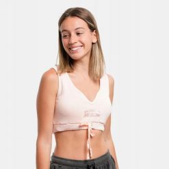 ELLESSE TOP DAMSKI BIUSTONOSZ M. Czerwone biustonosze sportowe damskie Ellesse, bez wzorów, z bawełny. Za 112.00 zł.