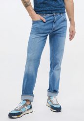 MUSTANG WASHINGTON MĘSKIE SPODNIE JEANSOWE JEANSY DENIM BLUE 1013671 5000 412. Niebieskie jeansy męskie Mustang. Za 209.99 zł.