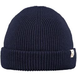 Czapka Barts Kinyeti. Niebieskie czapki męskie Barts, bez wzorów, z materiału, eleganckie. Za 143.00 zł.